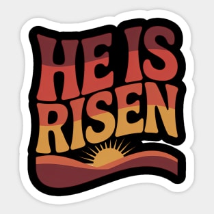 He Is Risen Christian Gift Sticker